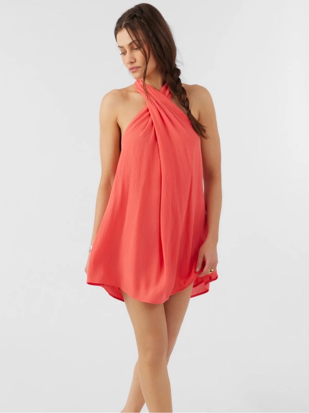 O'Neill - Naima Solid Dress - Large - Rose Parade
